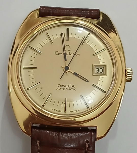RELÓGIO OMEGA PIE PAN VINTAGE 1956 CONSTELETION COSC  35MM - FUNCIONANDO PERFEITAMENTE PORÉM SEM GARANTIAS FUTURAS.