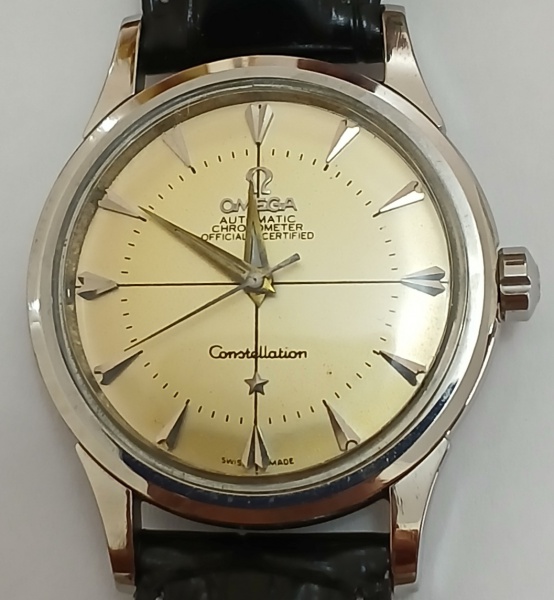 RELÓGIO OMEGA CONSTELATION AUTOMÂTICO FOLEADO A OURO 14K  38MM - FUNCIONANDO PERFEITAMENTE PORÉM SEM GARANTIAS FUTURAS.
