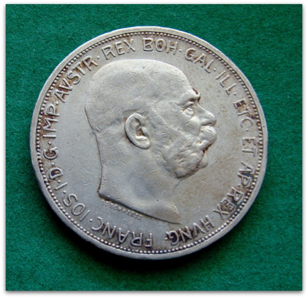 COD.350 - Império Austríaco - 1909 - Francisco José I - 5 Coroa - Prata .900 - 24g - 36mm - KM#2813 - Excelente Estado de Conservação - Oportunidade