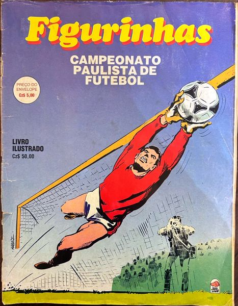 Álbum de figurinhas - 1988 - Campeonato Paulista de Futebol - Completo (capa rasgada)
