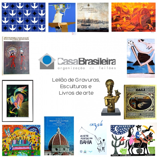 Bem-vindos ao Leilão de Gravuras e Livros de Arte de 12 de Novembro de 2025 da Casa Brasileira. Estamos disponibilizando o catálogo para lances em gravuras, pinturas, livros  e catálogos de arte. Visite nosso catálogo e faça seu lance, boas compras!