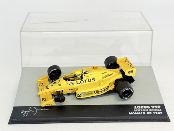 Miniatura Lotus 99T- Ayrton Senna, Monaco GP 1987, escala 1/43