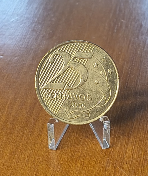 V520 BRASIL 25 CENTAVOS 2000 FC LINDA.