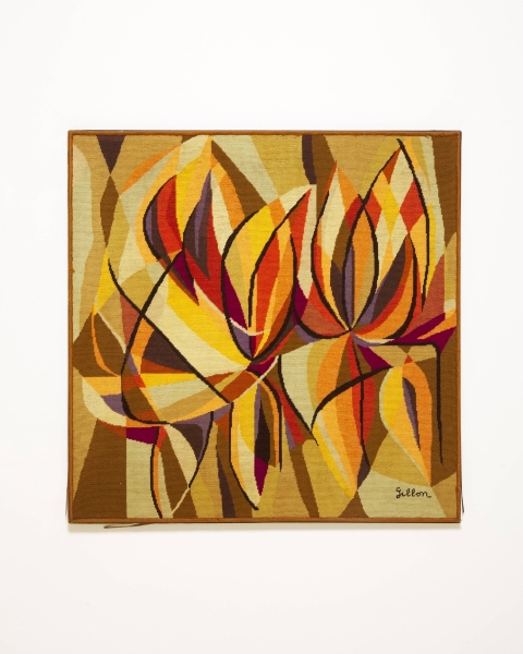 Jean Gillon (1919 - 2017) - Sem título | déc. 1960 | Tapeçaria em lã sobre lã | 138 x 138 x 4 cm. Bi