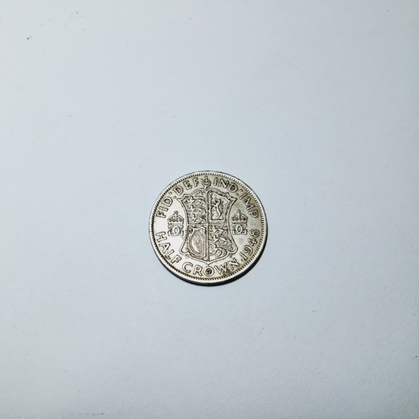 NUMISMÁTICA-MOEDA - moeda em prata Reino Unido - Georgivs VI. Peso: 14.0g/30 mm.