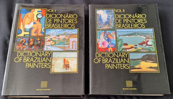 Livro Dicionário dos Pintores Brasileiros. Obra em 2 volumes
