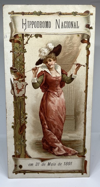 Programa do Hippodromo Nacional - 31 de maio de 1981 - Rio de Janeiro - 19x18,5cm quando aberto - Raríssimo, histórica peça!