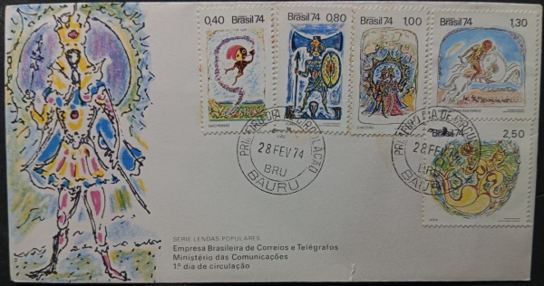 (159345) - Brasil, fdc ano 1974
