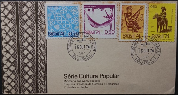 (159346) - Brasil, fdc ano 1974