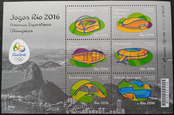 (16135) - Brasil - Bloco novo com goma