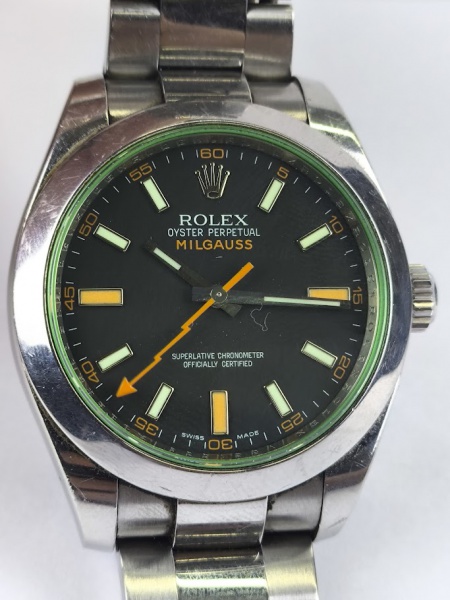 Relógio de pulso masculino Rolex Oyster Perpetual Milgauss Supe