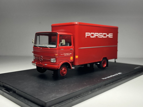 Mercedes Benz LP 608 Koffer-LKW Porsche Vermelho - Schu