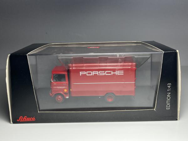 Mercedes Benz LP 608 Koffer-LKW Porsche Vermelho - Schu
