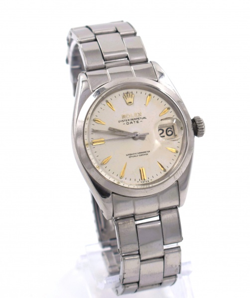 ROLEX DATE Ref.1500 - Movimento Automático Calibre 1560. Caixa em Aço Medindo 35,0mm. Relógio em Exc