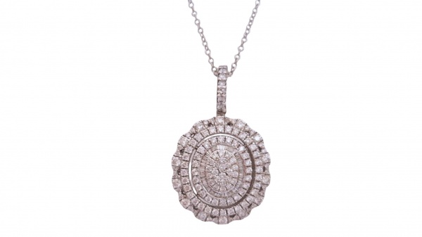 Joias . Anel em Ouro Branco 18K com Pedra Natural e Diamantes, foto 4