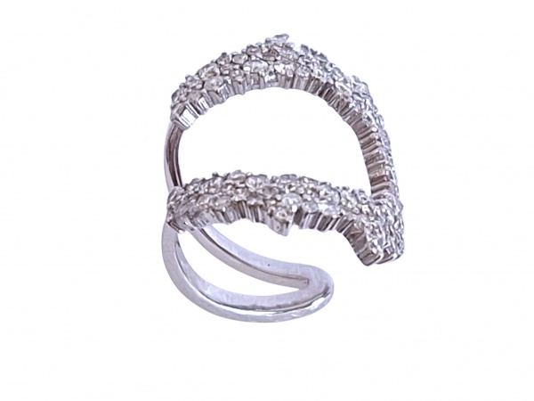 Joias . Colar em Ouro Branco 18K com Diamantes Brilhantes e Nav foto 7
