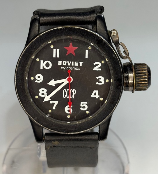 Soviet by Cosmos - Relógio de pulso Quartz com pulseira em couro