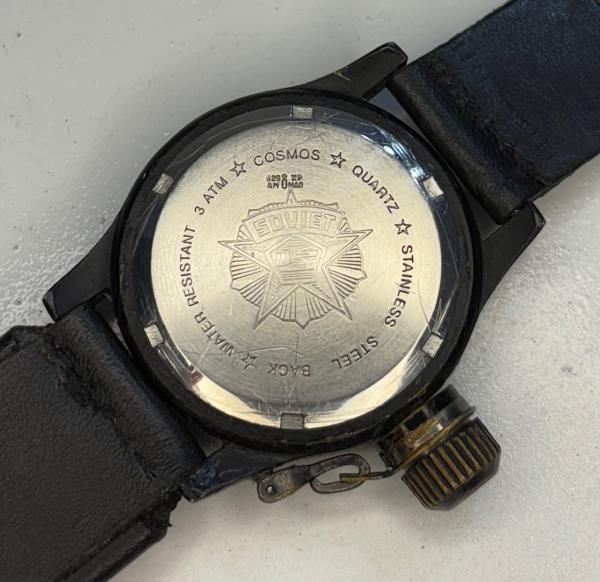 Soviet by Cosmos - Relógio de pulso Quartz com pulseira em couro