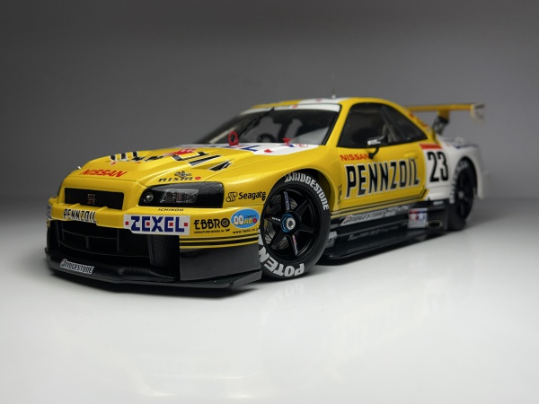 オートアート PENNZOIL NISMO GT-R JGTC 2001#23 2001 Nissan Skyline JGTC #23 Penzoil Nismo GTR (R34 ) E