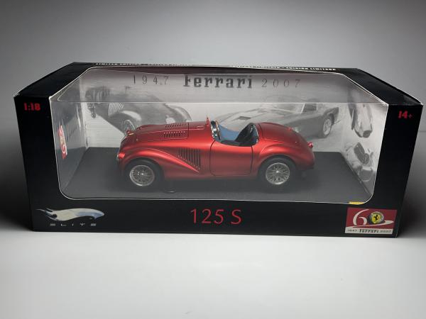 Ferrari 125 S Vermelho - Hotwheels Elite Escala 1/18 mi