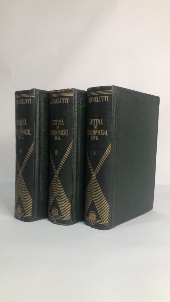 Sistema de Derecho Procesal Civil Volumes 2, 3 e 4 - Francisco Carnelutti - Capa dura