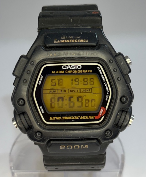 Casio DW-290 - Relógio de pulso com alarme e cronógrafo Quartz com
