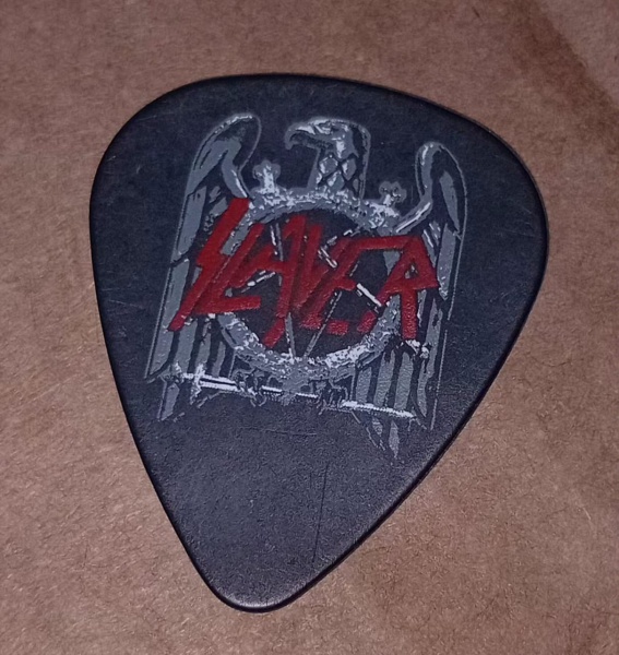 Joias . Palheta da banda Iron Maiden - Janick Gers foto 2