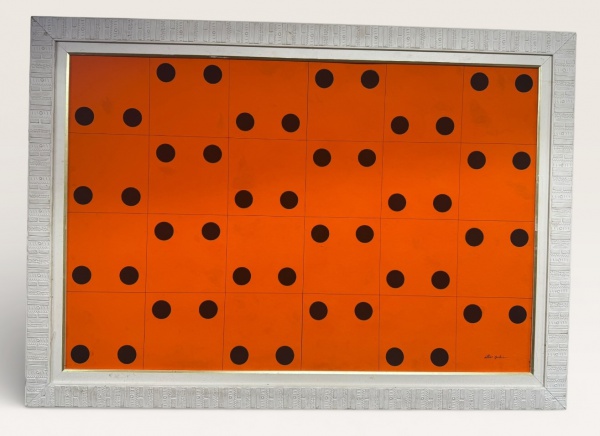 ATHOS BULCÃO - oleo s/ cartão, medindo: 1,03 m x 73 cm