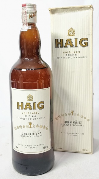 Whisky escocês Haig Gold Label - Garrafa de 1L lacrada