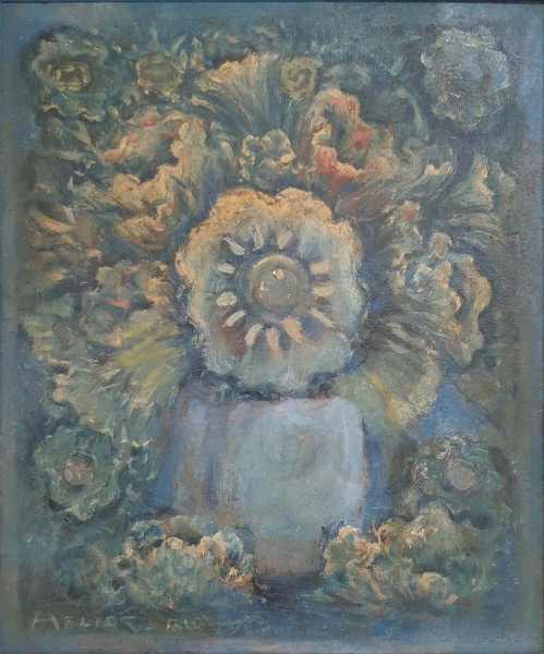 Helios Seelinger | Vaso com Flores | Óleo sobre tela | 55x45cm (60x50cm com moldura) | 1963 | ACIE
