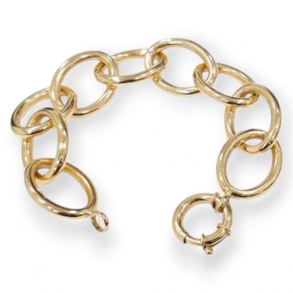 Joias . Brinco argola cravejado com diamantes em ouro amarelo, foto 6