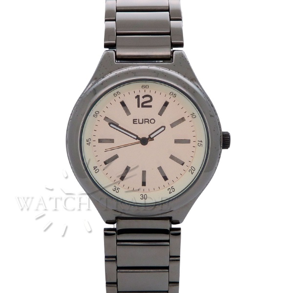Relogios . RELÓGIO EURO CAIXA DE 43mm. VIDRO EM CRISTAL MINERAL. P foto 2