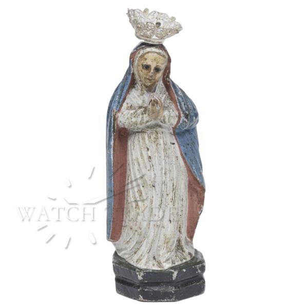 Relogios . NOSSA SENHORA DA CONCEIÇÃO EM MADEIRA POLICROMADA, RICO foto 3