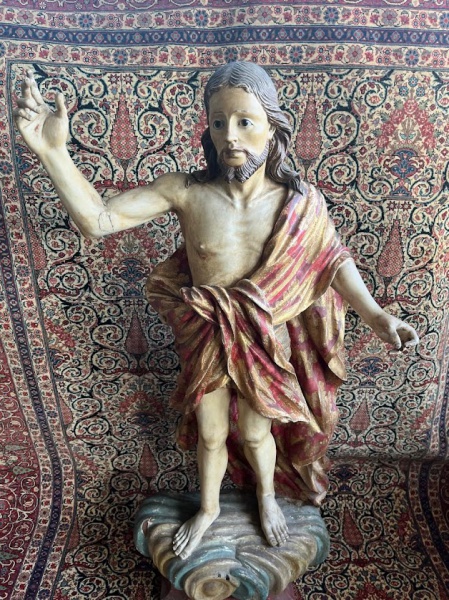 Joias . CRISTO DA RESSUREIÇÃO - RARA E MAGNÍFICA ESCULTURA SACR foto 3