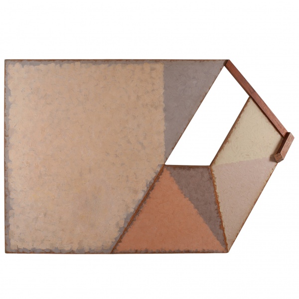 MANFREDO DE SOUZANETTO ( MG. 1947) "11/85" PIGMENTOS E RESINA ACRÍLICA SOBRE TELA E MADEIRA