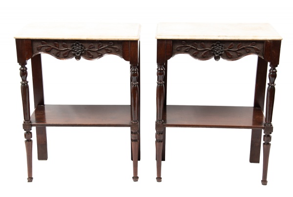 Joias . EXCEPCIONAL PAR de antigas estantes de biblioteca const foto 8