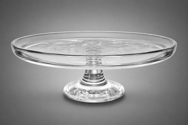 Arte . Alemanha. Prato para sobremesas em Cristal com lapidaçã foto 1