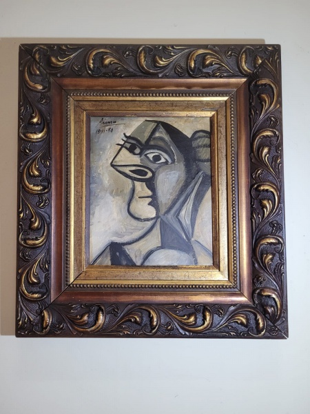 Joias . PICASSO - (L47) osc medindo 21 x 25 cm e 41 x 45 cm. Datado 13.11.56. Toda obra ...