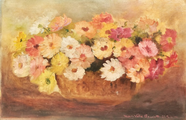 Arte . GM053, BUSTAMANTE SÁ, ÓLEO SOBRE MADEIRA, REPRESENTANDO foto 4