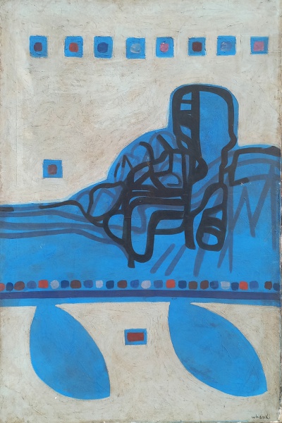 Arte . GM053, CLARK, ÓLEO SOBRE TELA, GEOMÉTRICO, MEDINDO 40 X foto 6