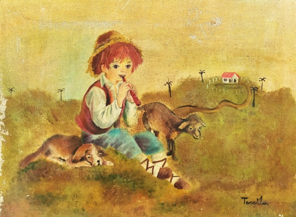 Arte . GM053, CLARK, ÓLEO SOBRE TELA, GEOMÉTRICO, MEDINDO 40 X foto 3