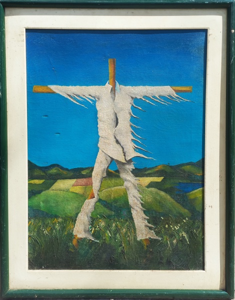 Arte . GM053, CLARK, ÓLEO SOBRE TELA, GEOMÉTRICO, MEDINDO 40 X foto 4