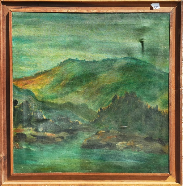 Arte . GM053, MANOEL SANTIAGO, ÓLEO SOBRE PLACA, REPRESENTANDO foto 7