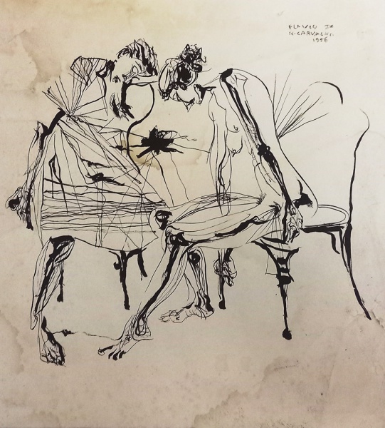Arte . GM053, INIMÁ DE PAULA, ÓLEO SOBRE TELA, REPRESENTANDO P foto 1