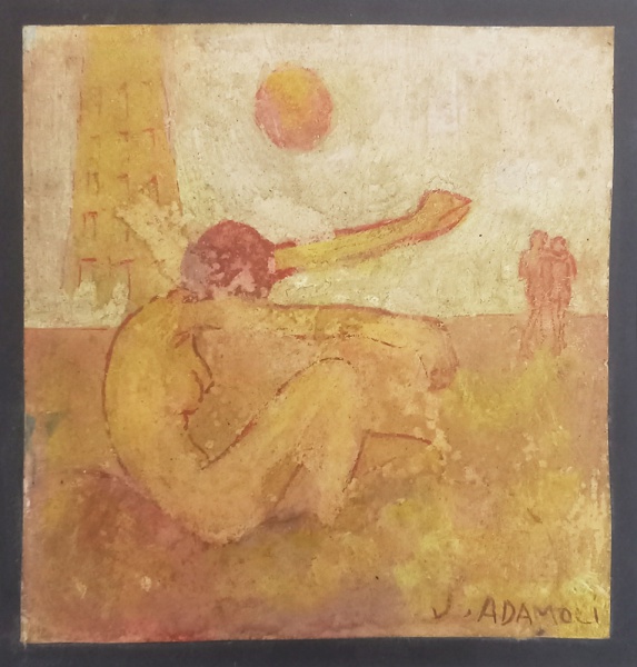 Arte . GM053, INIMÁ DE PAULA, ÓLEO SOBRE TELA, REPRESENTANDO P foto 3