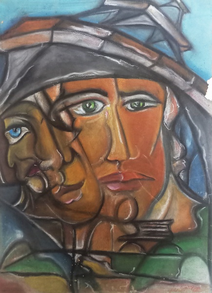 Arte . GM053, INIMÁ DE PAULA, ÓLEO SOBRE TELA, REPRESENTANDO P foto 7