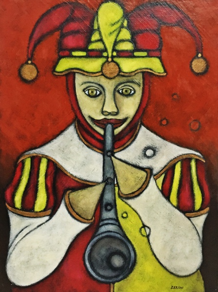 Arte . GM000, CHAROUX, ÓLEO SOBRE TELA, GEOMÉTRICO, MEDINDO 35 foto 4