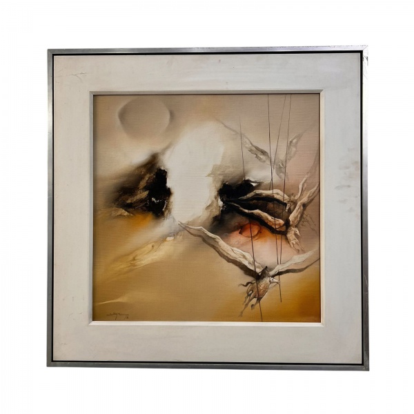 Arte . Satyro Marques - Quadro datado de 1978 técnica óleo sobre tela medindo 60x60 cm ...