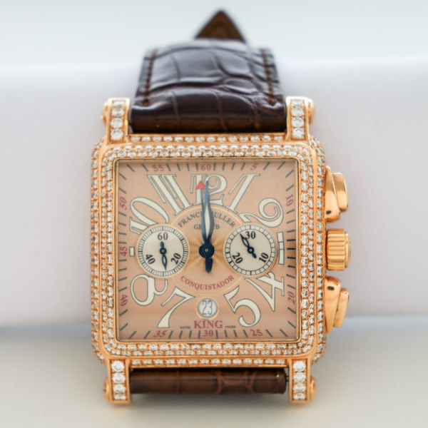 Relogios . Relógio Franck Muller, original, modelo Conquistador Cortez King, caixa ...