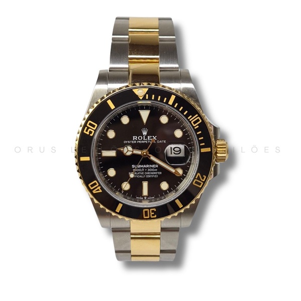 Relogios . Relógio Rolex Submariner Date, 41mm, Automático, referência 126613LN, Caixa de ...